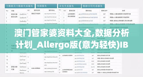 澳門管家婆資料大全,數(shù)據(jù)分析計(jì)劃_Allergo版(意為輕快)IBY53.450