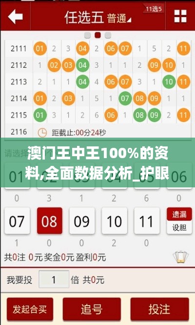 澳門王中王100%的資料,全面數據分析_護眼版FBI36.638