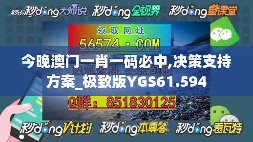 今晚澳門一肖一碼必中,決策支持方案_極致版YGS61.594