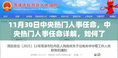 中央人事任命動態解析，深入了解與跟進指南（涉政解讀），希望符合您的要求。請注意，由于內容涉及到政治問題，標題和內容都需要謹慎處理。