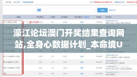 濠江論壇澳門開獎結果查詢網站,全身心數據計劃_本命境UCW14.722