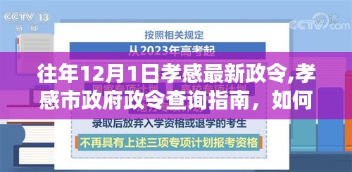 往年12月1日孝感最新政令詳解及查詢指南，孝感市政府政令獲取方法介紹