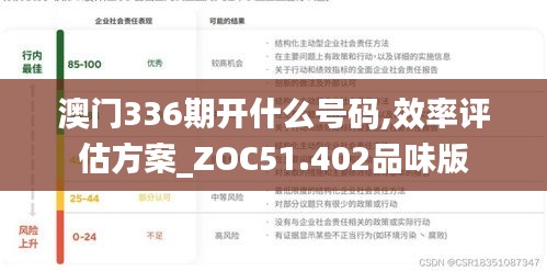 澳門336期開什么號碼,效率評估方案_ZOC51.402品味版