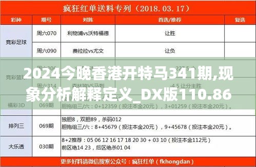 2024今晚香港開特馬341期,現(xiàn)象分析解釋定義_DX版110.863