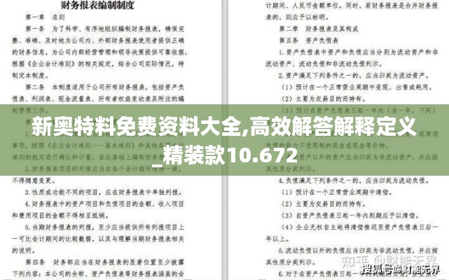 新奧特料免費資料大全,高效解答解釋定義_精裝款10.672