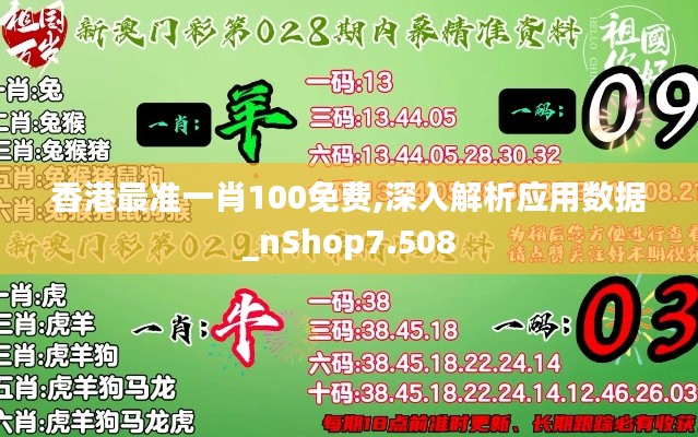 香港最準一肖100免費,深入解析應用數據_nShop7.508