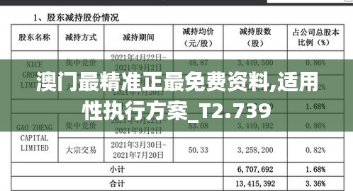 澳門最精準正最免費資料,適用性執行方案_T2.739