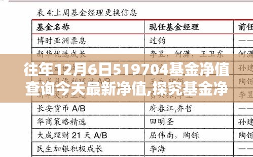 探究基金凈值波動背后的投資邏輯，以519704基金為例，最新凈值查詢報告出爐！