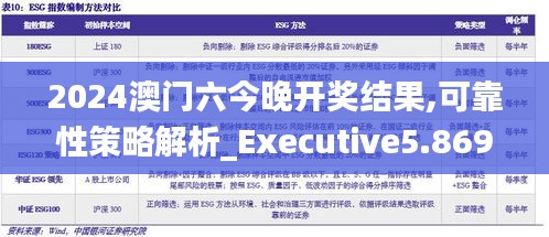 2024澳門六今晚開獎結(jié)果,可靠性策略解析_Executive5.869