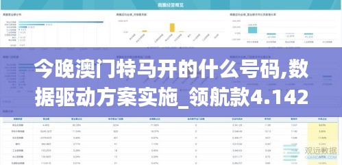 今晚澳門特馬開的什么號(hào)碼,數(shù)據(jù)驅(qū)動(dòng)方案實(shí)施_領(lǐng)航款4.142