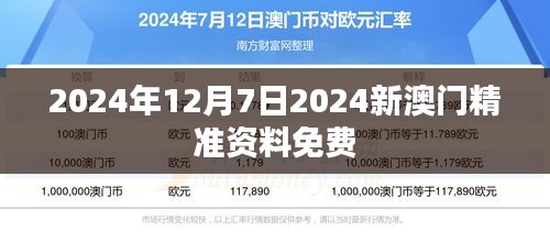 2024年12月7日2024新澳門精準資料免費