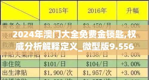 2024年澳門大全免費金鎖匙,權威分析解釋定義_微型版9.556