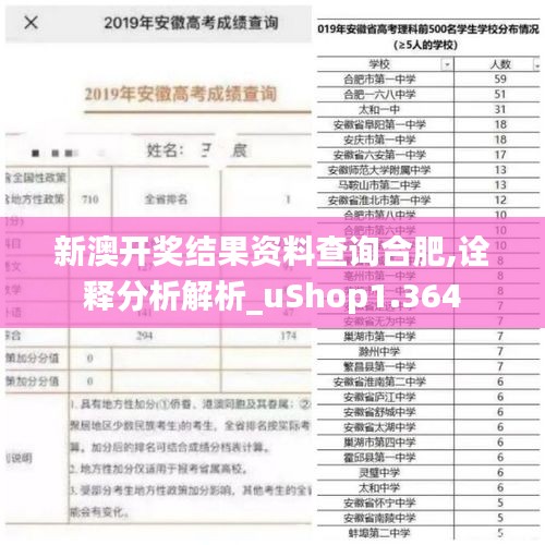 新澳開獎結果資料查詢合肥,詮釋分析解析_uShop1.364