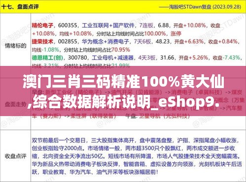 澳門三肖三碼精準(zhǔn)100%黃大仙,綜合數(shù)據(jù)解析說明_eShop9.242