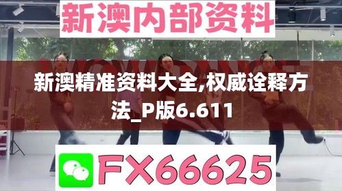 新澳精準資料大全,權威詮釋方法_P版6.611