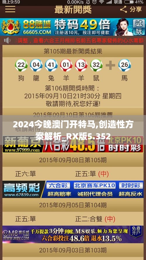 2024今晚澳門開特馬,創造性方案解析_RX版5.352