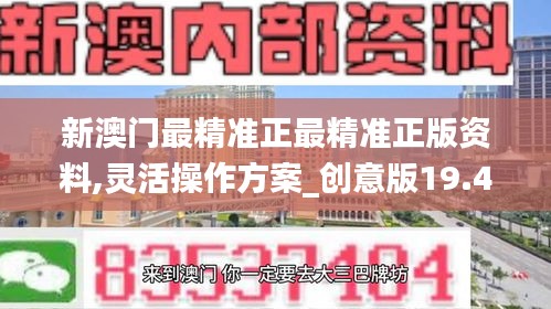 新澳門最精準正最精準正版資料,靈活操作方案_創意版19.466