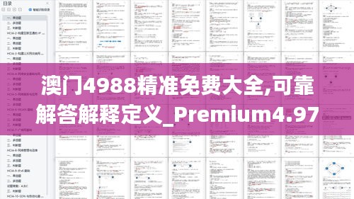 澳門4988精準免費大全,可靠解答解釋定義_Premium4.977