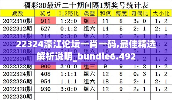 22324濠江論壇一肖一碼,最佳精選解析說明_bundle6.492