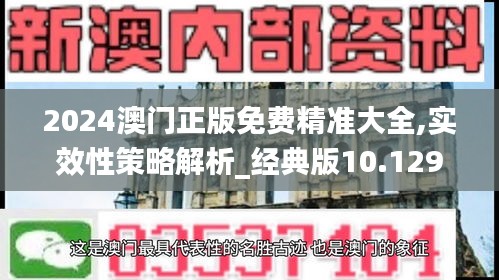 2024澳門正版免費精準大全,實效性策略解析_經典版10.129