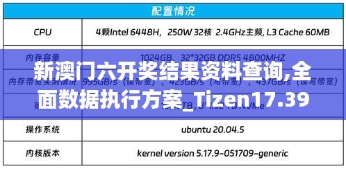 新澳門六開獎結果資料查詢,全面數據執行方案_Tizen17.393