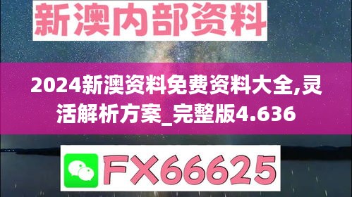 2024新澳資料免費資料大全,靈活解析方案_完整版4.636