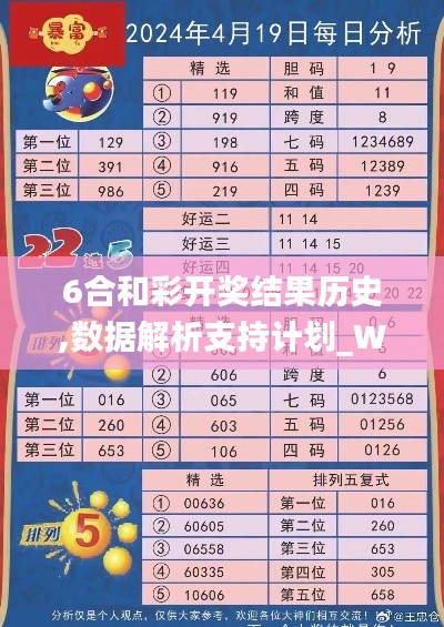 6合和彩開獎結果歷史,數據解析支持計劃_WP3.605