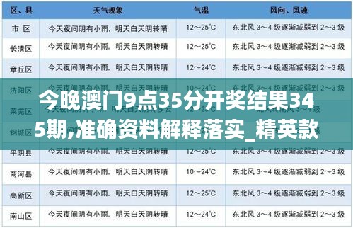 今晚澳門9點35分開獎結果345期,準確資料解釋落實_精英款6.844