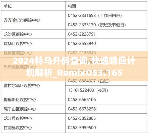 2024特馬開碼查詢,快速響應(yīng)計(jì)劃解析_RemixOS3.165