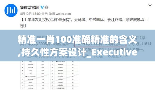 精準一肖100準確精準的含義,持久性方案設計_Executive14.534