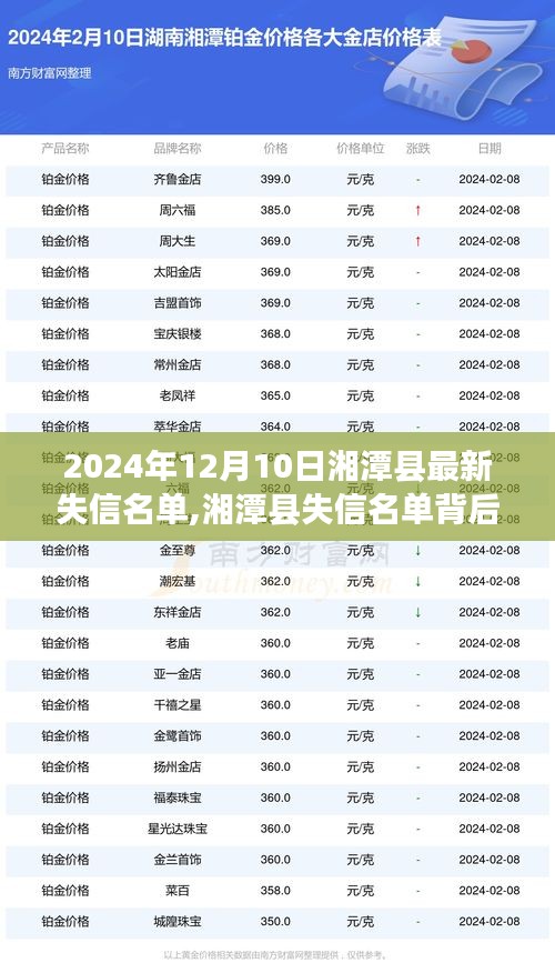 湘潭失信名單背后的勵志故事，重塑自信，成就未來之光之路（2024年12月10日更新）