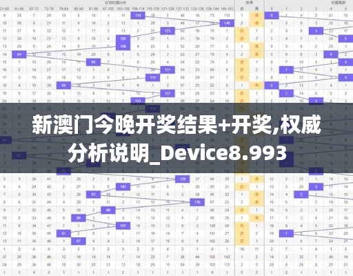 新澳門今晚開獎結果+開獎,權威分析說明_Device8.993