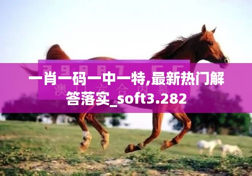 一肖一碼一中一特,最新熱門解答落實_soft3.282