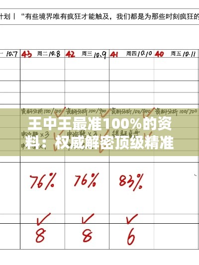 王中王最準100%的資料：權威解密頂級精準信息