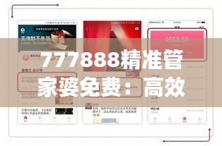 777888精準管家婆免費：高效財務自助管理助手