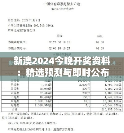 新澳2024今晚開獎資料：精選預測與即時公布