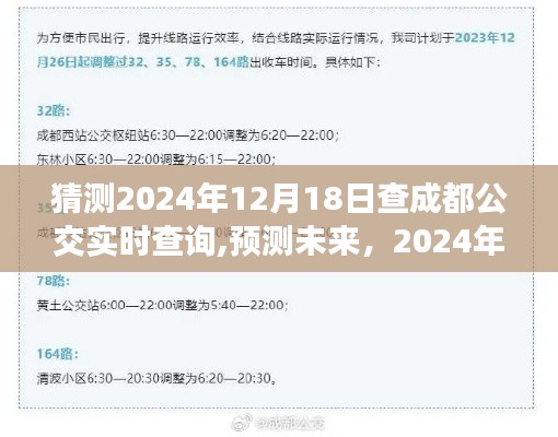 2024年成都公交實時查詢系統展望，預測未來的公交出行體驗與技術創新探索