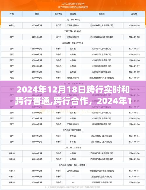 2024年12月18日跨行合作革新之旅，實時與常規的新篇章