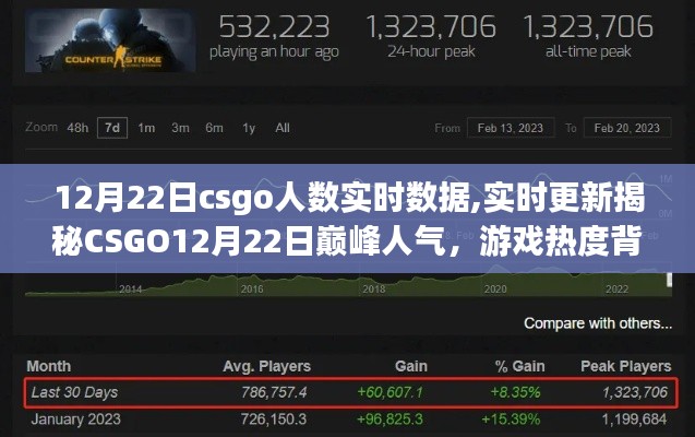 揭秘CSGO 12月22日實時數據，游戲熱度背后的真相！