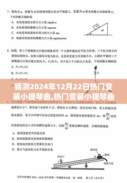 2024年12月22日熱門變裝小提琴曲潮流預測