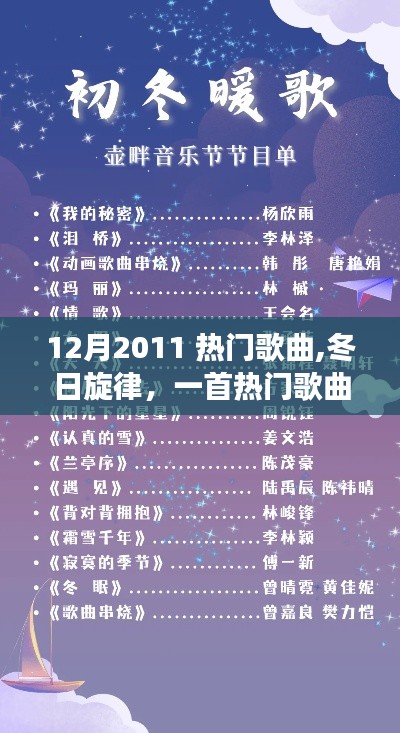 冬日旋律，一首熱門歌曲串聯的溫馨故事，回顧2011年12月音樂熱潮