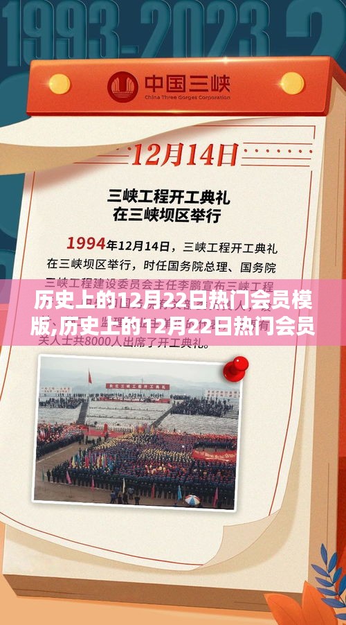 歷史上的12月22日熱門會員全面評測與介紹，模板、評測一網打盡！