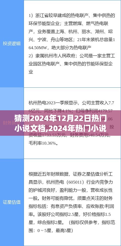 2024年熱門小說猜想，自然美景的奇妙探索與內心寧靜的追尋