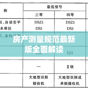 房產測量規范最新版全面解讀