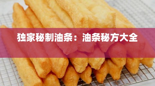 獨家秘制油條：油條秘方大全 