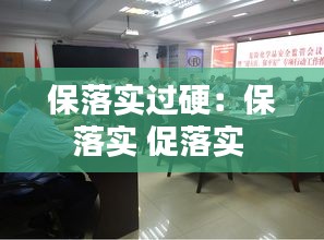 保落實過硬：保落實 促落實 