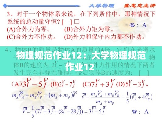 物理規(guī)范作業(yè)12：大學(xué)物理規(guī)范作業(yè)12 