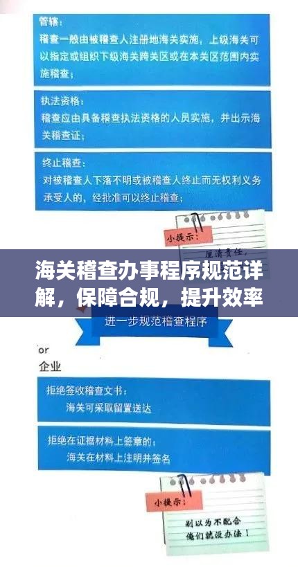 海關稽查辦事程序規范詳解，保障合規，提升效率