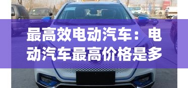 最高效電動汽車：電動汽車最高價格是多少 