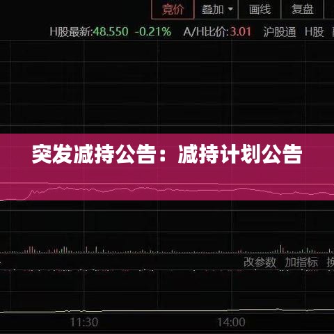 突發減持公告：減持計劃公告 